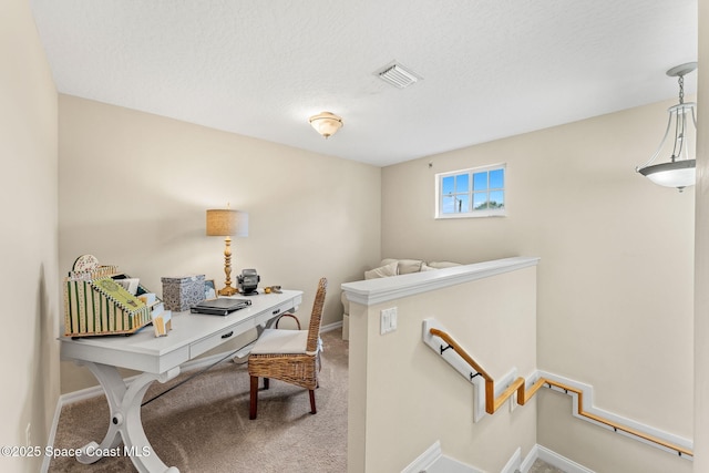 262 Prince William Ct, Satellite Beach, FL 32937 - carpeted office with baseboards and a textured ceiling