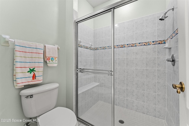 4341 Aberdeen Cir, Rockledge, FL 32955 - full bathroom featuring toilet and a stall shower