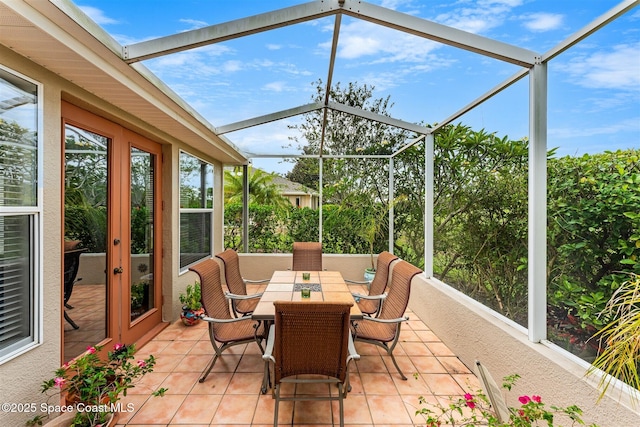 4341 Aberdeen Cir, Rockledge, FL 32955 - sunroom with plenty of natural light, outdoor dining space, and french doors