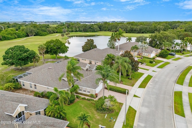 4341 Aberdeen Cir, Rockledge, FL 32955 - aerial view of residential area featuring a nearby body of water, a tree filled landscape, and a local golf course