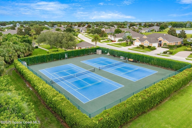 4341 Aberdeen Cir, Rockledge, FL 32955 - view of tennis court featuring a residential view