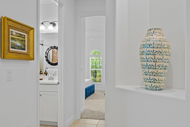 2611 Ballydoyle Ln, Melbourne, FL 32940 - bathroom featuring vanity and tile patterned flooring