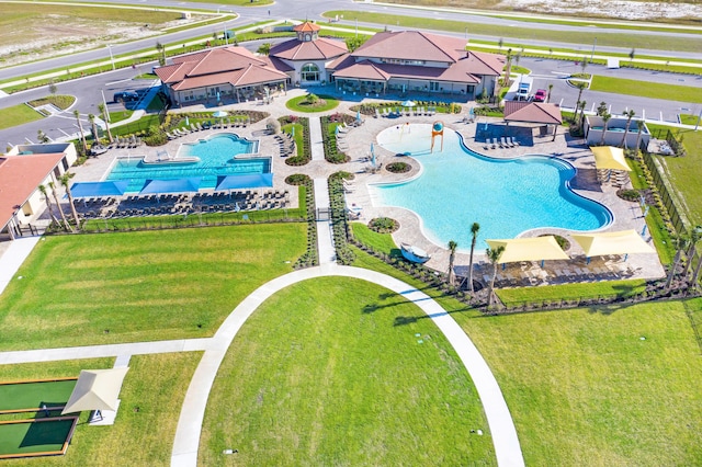 2611 Ballydoyle Ln, Melbourne, FL 32940 - aerial view of a pool