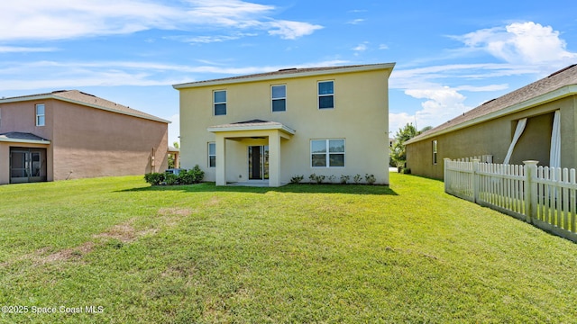 422 Moray Dr SW, Palm Bay, FL 32908 - rear view of property featuring stucco siding