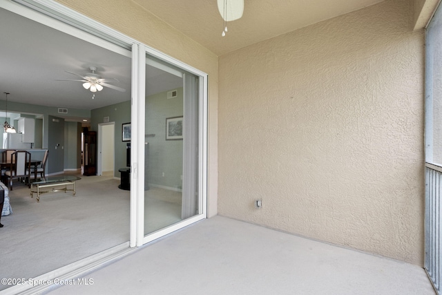 6848 Toland Dr Unit 208, Melbourne, FL 32940 - view of patio / terrace with ceiling fan