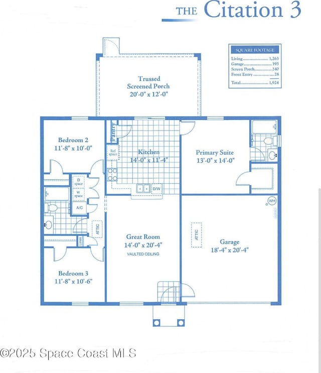1650 Wyoming Dr SE, Palm Bay, FL 32909 - home floor plan