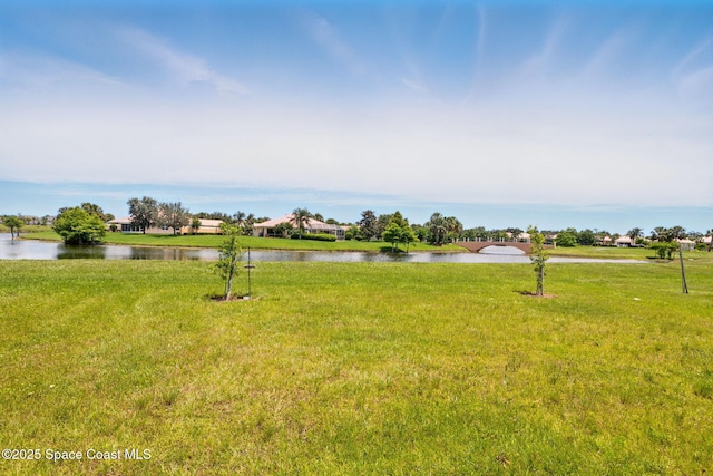 3547 Aberdeen Dr SE, Palm Bay, FL 32909 - view of grassy yard featuring a water view