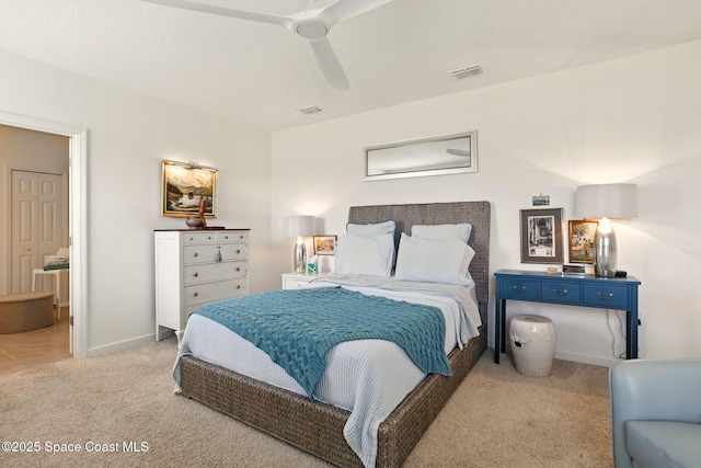 3547 Aberdeen Dr SE, Palm Bay, FL 32909 - carpeted bedroom with ceiling fan and baseboards
