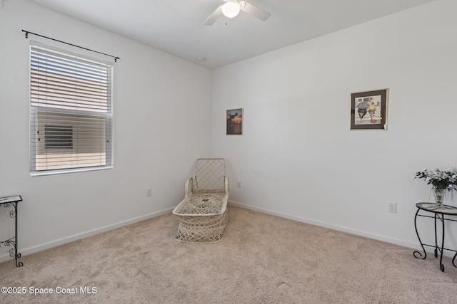 4015 Harvest Cir, Rockledge, FL 32955 - unfurnished room with carpet, ceiling fan, and baseboards