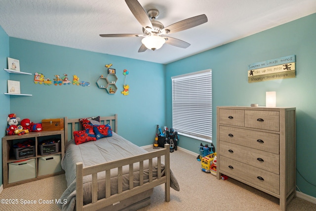 4070 Orion Way, Rockledge, FL 32955 - carpeted bedroom featuring baseboards and ceiling fan