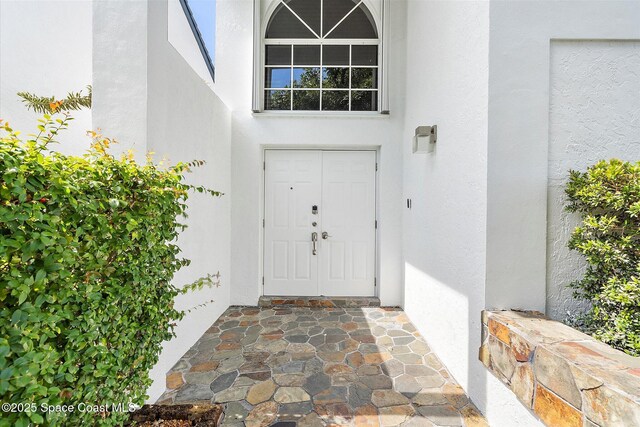 253 NE 212th Ter, Miami, FL 33177 - view of exterior entry with stucco siding