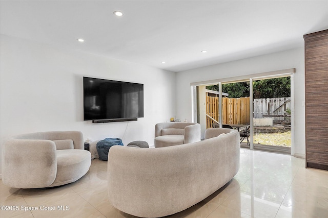 253 NE 212th Ter, Miami, FL 33177 - living area with recessed lighting and light tile patterned floors