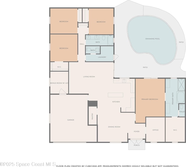 3201 Nottingham Ln, Cocoa, FL 32926 - view of home floor plan