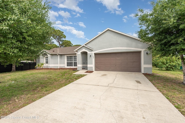1094 Locust Ave NW, Palm Bay, FL 32907 - single story home featuring stucco siding, an attached garage, and concrete driveway