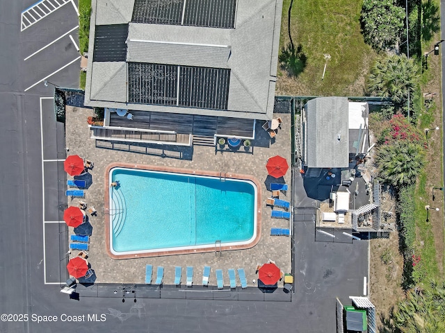 3150 N Atlantic Ave Unit 4-990, Cocoa Beach, FL 32931 - aerial view of a pool