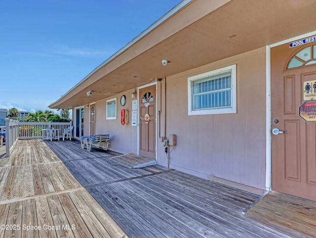 3150 N Atlantic Ave Unit 4-990, Cocoa Beach, FL 32931 - view of wooden terrace