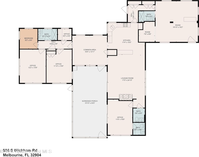 996 S Wickham Rd, West Melbourne, FL 32904 - room layout