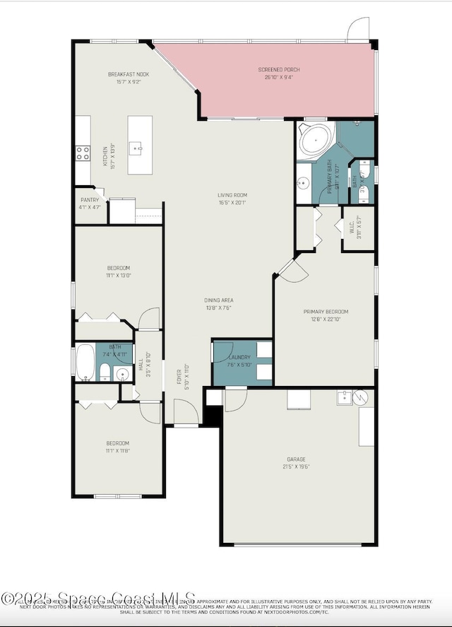 2020 Twelve Oaks Dr SE, Palm Bay, FL 32909 - room layout