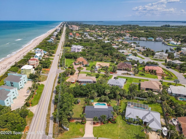 201 Woody Cir, Melbourne Beach, FL 32951 - aerial view of residential area featuring unending shoreline