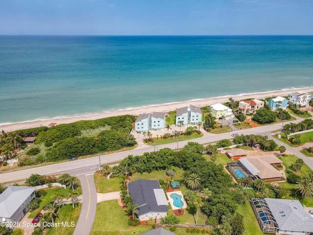 201 Woody Cir, Melbourne Beach, FL 32951 - drone / aerial view of waterfront with a beach