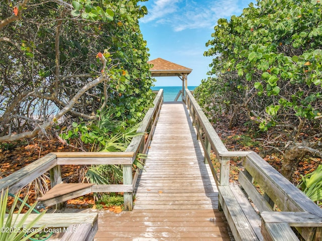 201 Woody Cir, Melbourne Beach, FL 32951 - view of community with a gazebo and a water view
