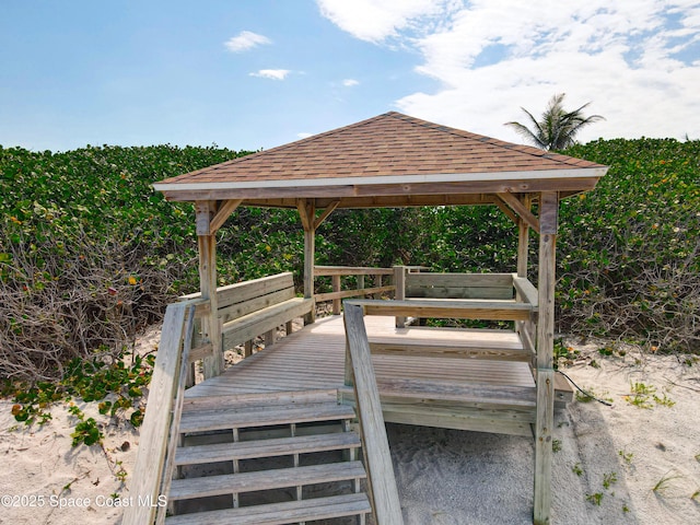 201 Woody Cir, Melbourne Beach, FL 32951 - view of home's community featuring a gazebo