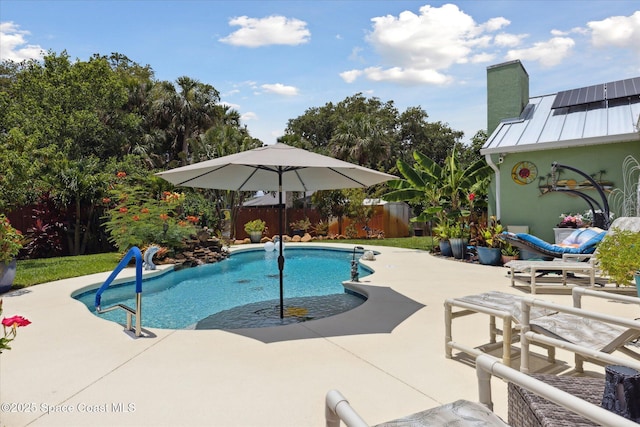 4625 Curtis Blvd, Cocoa, FL 32927 - view of swimming pool with a fenced backyard and a patio area