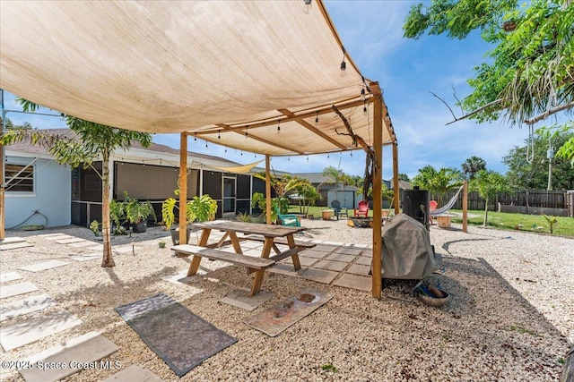 2350 Fallon Blvd NE, Palm Bay, FL 32907 - view of patio with a sunroom and a playground