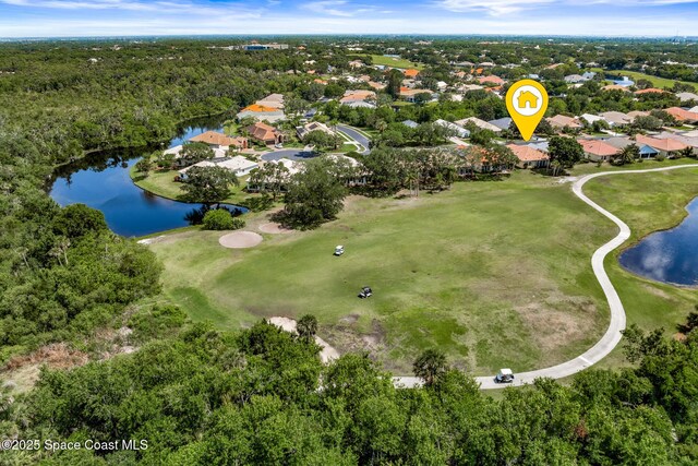 8051 Daventry Dr, Melbourne, FL 32940 - view of property location featuring a large body of water, nearby suburban area, and a golf club
