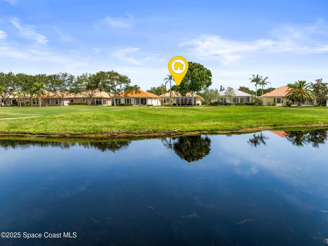 8051 Daventry Dr, Melbourne, FL 32940 - water view with nearby suburban area