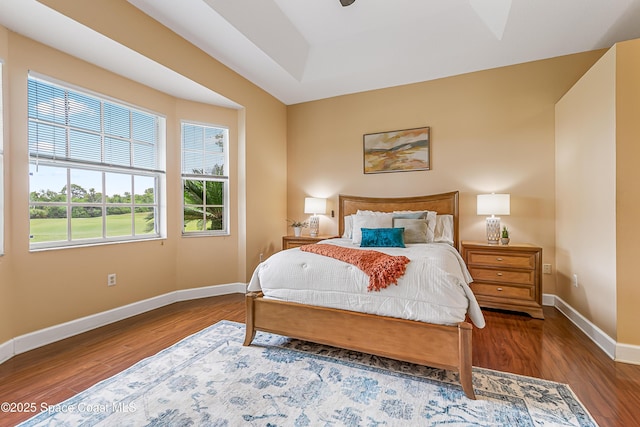 8051 Daventry Dr, Melbourne, FL 32940 - bedroom with wood finished floors and baseboards