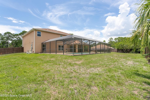 2501 Eldron Blvd SE, Palm Bay, FL 32909 - view of yard with a lanai