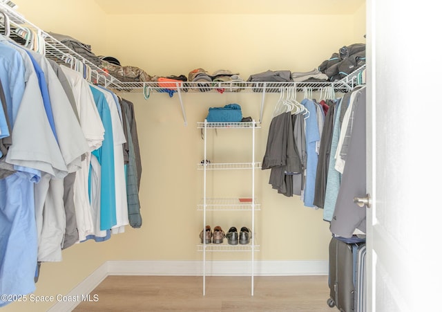 2501 Eldron Blvd SE, Palm Bay, FL 32909 - walk in closet featuring wood finished floors