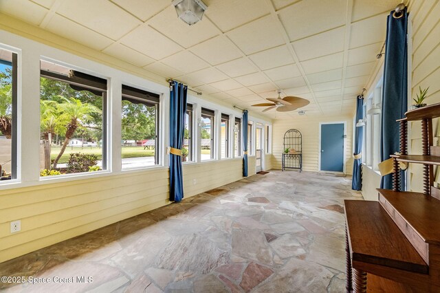 2280 Grove St, Titusville, FL 32796 - unfurnished sunroom with ceiling fan