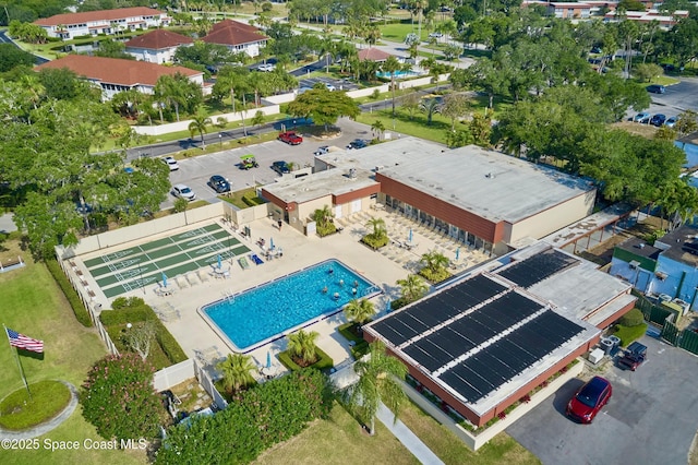 70 Royal Oak Ct Unit 206, Vero Beach, FL 32962 - drone / aerial view of a pool area