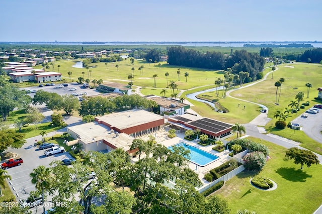 70 Royal Oak Ct Unit 206, Vero Beach, FL 32962 - bird's eye view of a pool and a local golf course