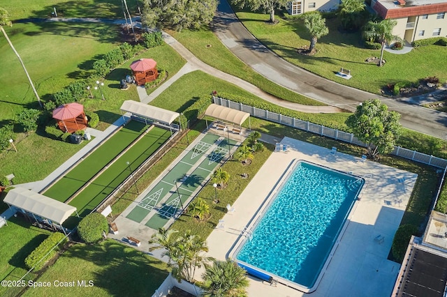 70 Royal Oak Ct Unit 206, Vero Beach, FL 32962 - drone / aerial view of a pool area