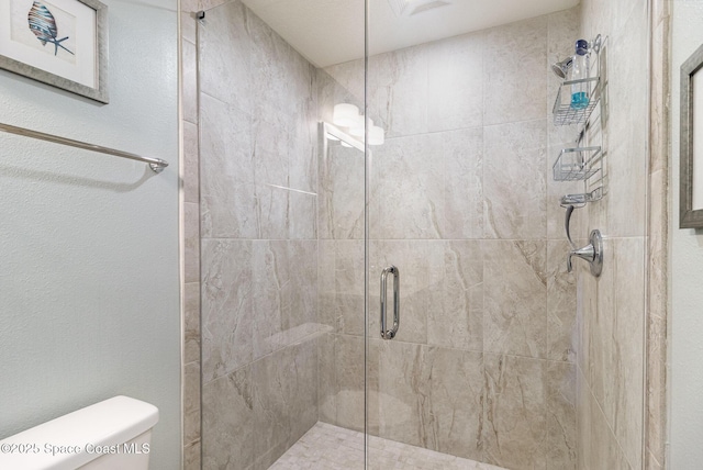 6015 Turtle Beach Ln Unit 204, Cocoa Beach, FL 32931 - bathroom with toilet and a stall shower