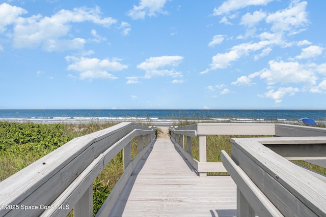6015 Turtle Beach Ln Unit 204, Cocoa Beach, FL 32931 - water view featuring nearby beach