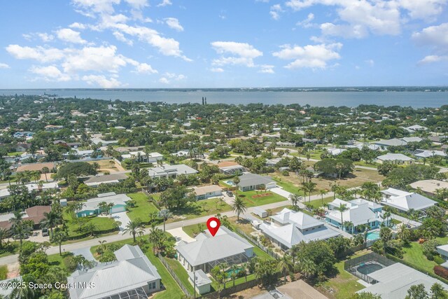 140 Miami Ave, Indialantic, FL 32903 - aerial view of residential area with a nearby body of water