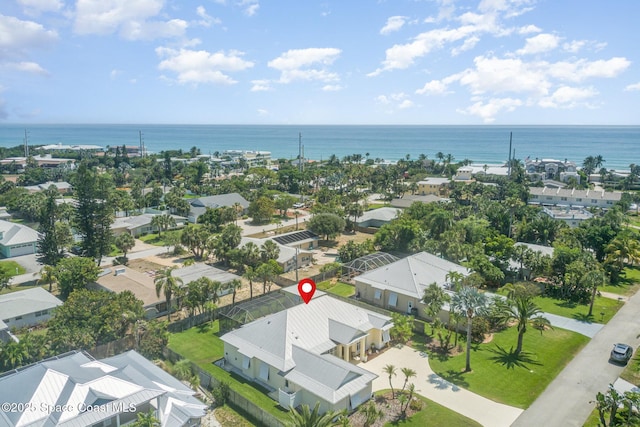 140 Miami Ave, Indialantic, FL 32903 - aerial view of residential area featuring a large body of water