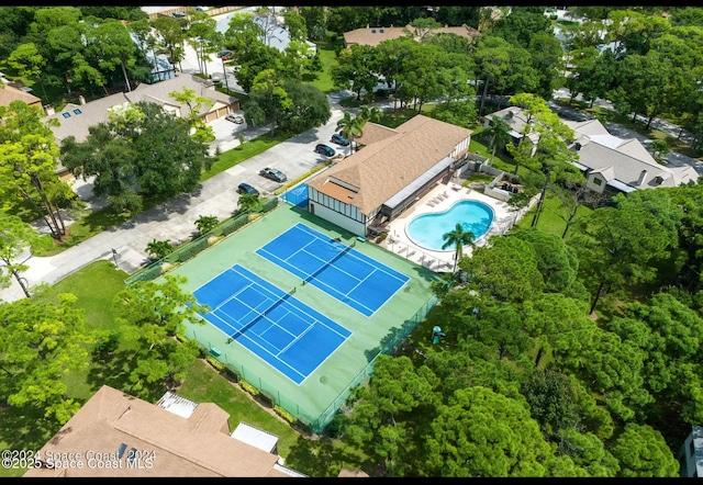 9040 York Ln Unit 16G, West Melbourne, FL 32904 - bird's eye view of a pool area