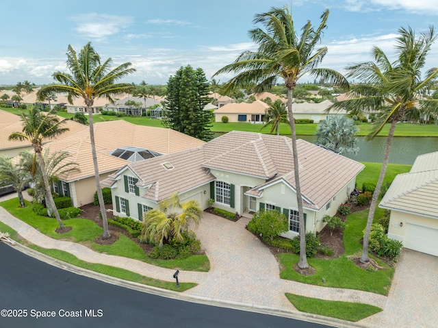 274 Clyde St, Melbourne Beach, FL 32951 - view from above of property with a large body of water