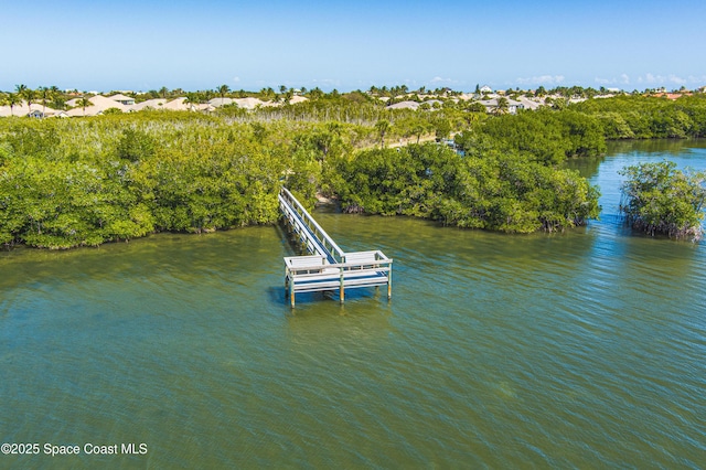 274 Clyde St, Melbourne Beach, FL 32951 - dock featuring a water view