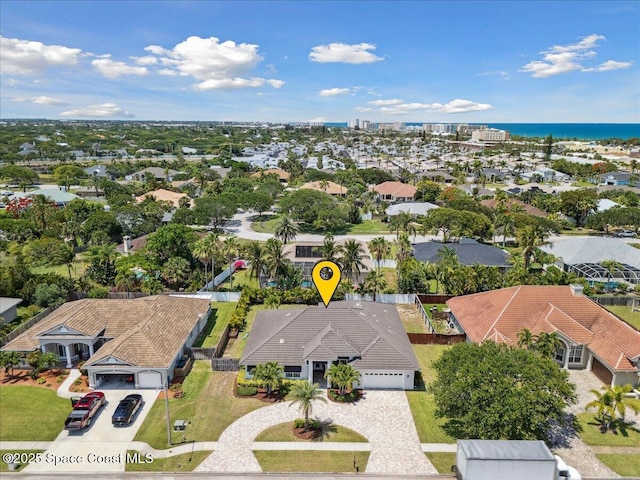 420 Rio Villa Blvd, Indialantic, FL 32903 - aerial view of residential area with a nearby body of water