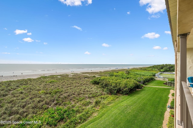 4100 Ocean Beach Blvd Unit 412, Cocoa Beach, FL 32931 - water view with local beach