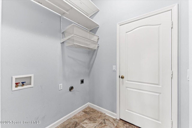3817 Sunbeam Ct, Merritt Island, FL 32953 - laundry area with hookup for an electric dryer, washer hookup, and baseboards