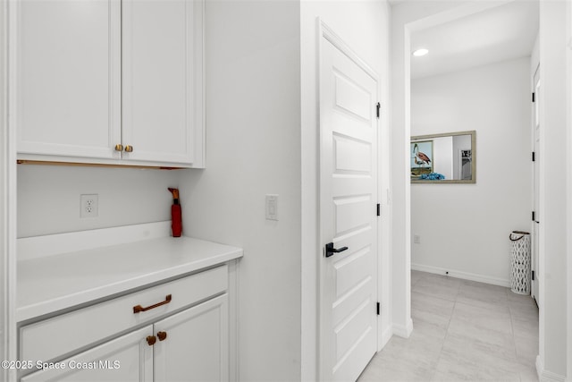 2376 Kamin Dr, Melbourne, FL 32940 - hall featuring baseboards and recessed lighting