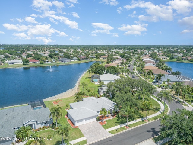 1555 Knoll Ridge Dr, Melbourne, FL 32940 - aerial perspective of suburban area with a large body of water