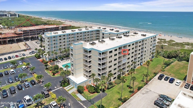 1000 N Atlantic Ave Unit 614, Cocoa Beach, FL 32931 - aerial view of apartment complex / building and waterfront with a beach